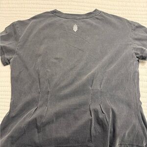 Free People Movement pleated peplum top